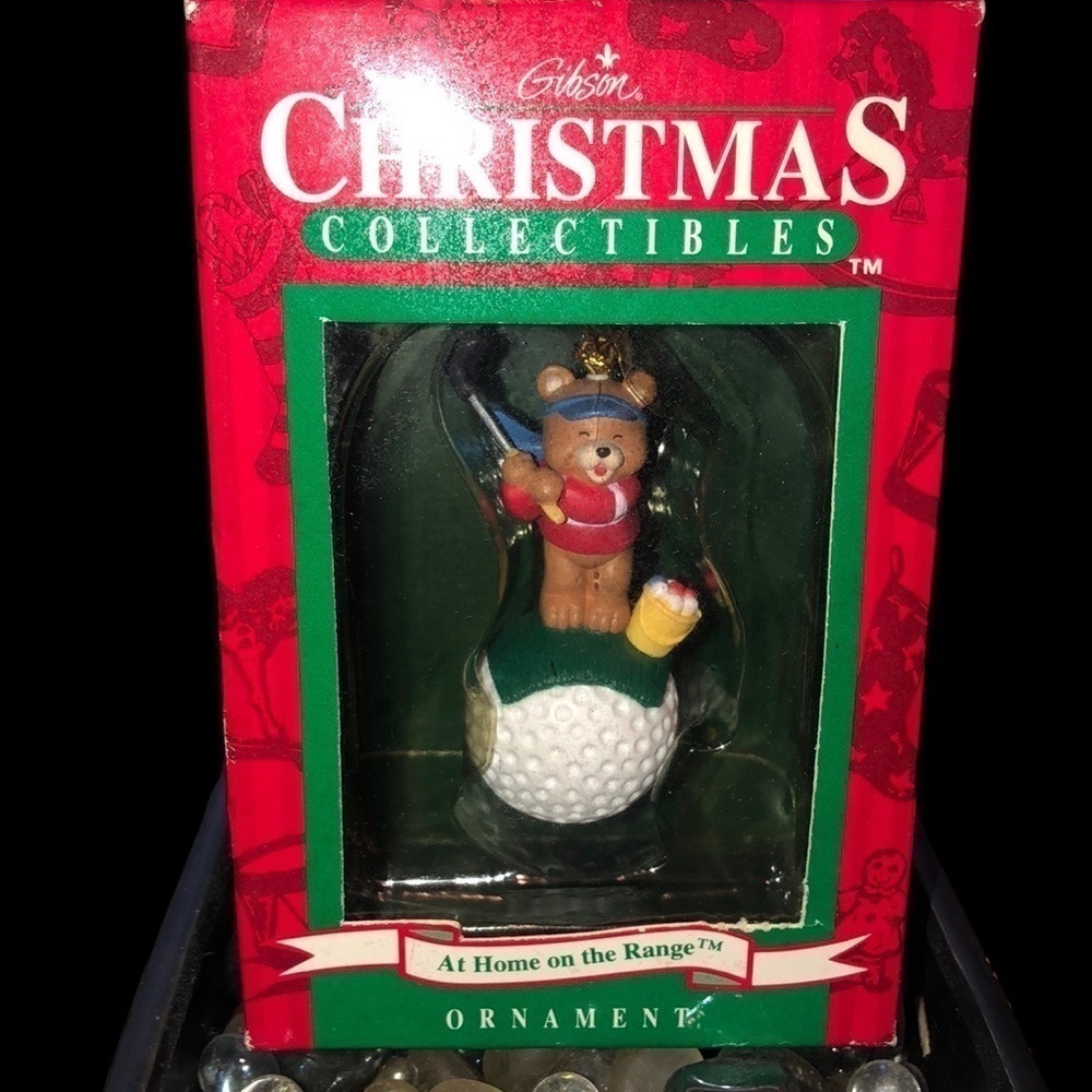 Gibson Christmas Collectable “At Home On The Range” Vintage Holiday Ornament NIB